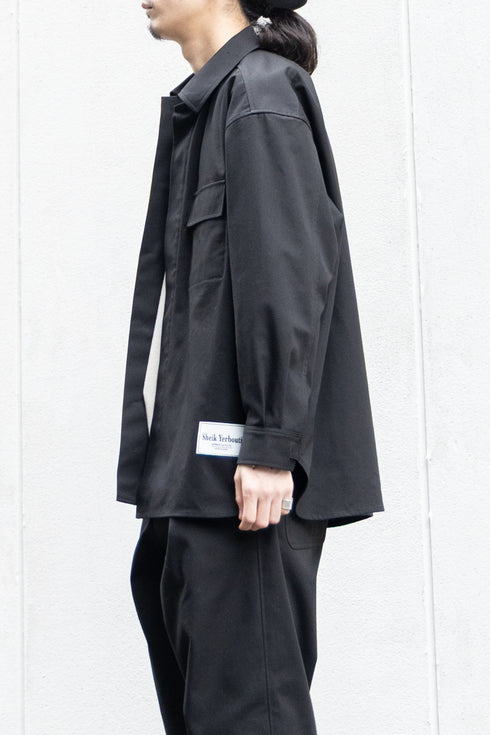 【SHEIK YERBOUTI】"OVER-FIT COTTON DUCK MILITARY SHIRT"